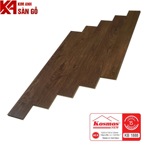 Sàn Gỗ Công Nghiệp 12MM KOSMOS-KB 1888